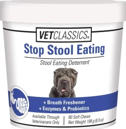 Vet Classics Stop Stool Eating Soft Chews for Dogs, 90 chews
