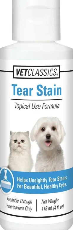 Vet Classics Tear Stain Topical Liquid for Dogs & Cats (4 oz)