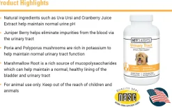 Vet Classics Urinary Tract Support for Dogs (120 Chew Tabs)
