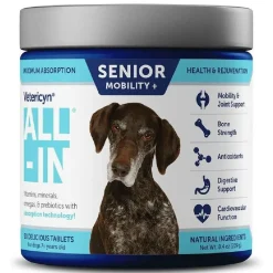 Vetericyn All-In Senior Mobility+ Supplement for Dogs (90 ct)