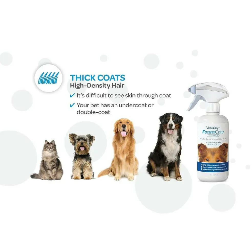 Vetericyn FoamCare Shampoo & Conditioner for Dogs with Thick Coats (16 oz)