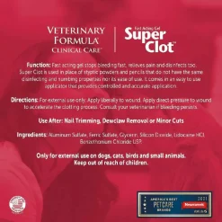Veterinary Formula Clinical Care Fast Acting Super Clot Gel For Dogs & Cats (1 oz)