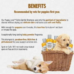 Veterinary Formula Solutions Puppy Love Gentle & Tearless Shampoo For Dogs & Cats (17 oz)