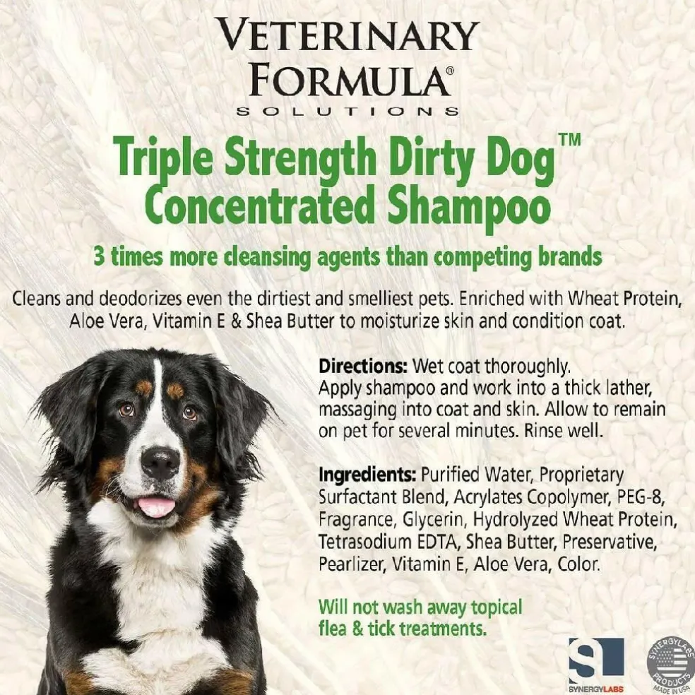 Veterinary Formula Solutions Triple Strength Concentrated Shampoo For Dogs (17 oz)