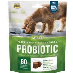 VetIQ Probiotic Soft Chew Supplement for Dogs (60 soft chews)