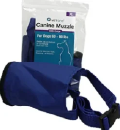 VetOne Nylon Padded Canine Muzzle, X-Large (60-80 lbs)