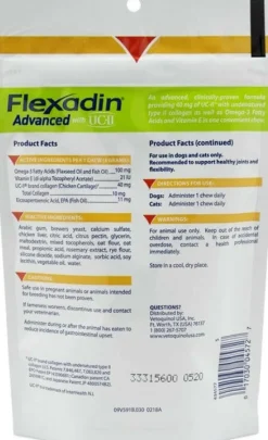 Vetoquinol Flexadin Advanced Chews with UC-II