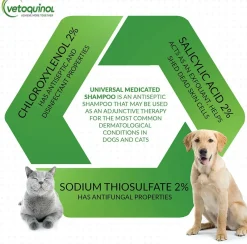 Vetoquinol Universal Medicated Shampoo for Dogs & Cats