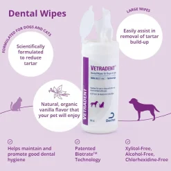 VETRADENT Dental Wipes (60 ct)