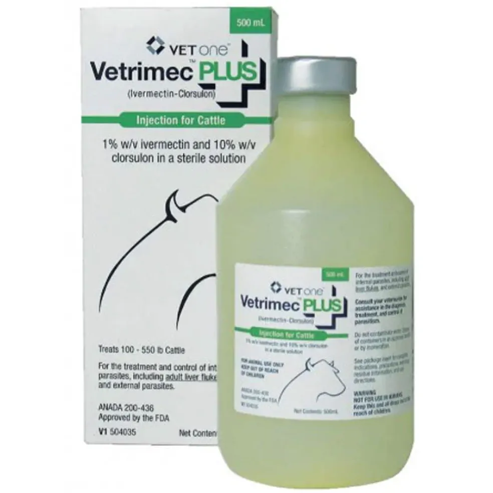 Vetrimec Plus (Ivermectin-Clorsulon) Injection for Cattle