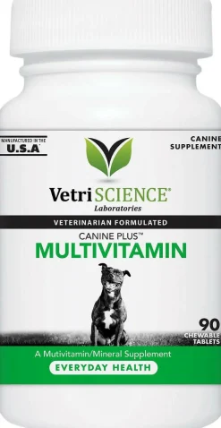VetriScience Canine Plus Chewable Tablets Multivitamin for Dogs (90 tabs)