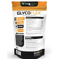VetriScience Extra Strength Healthy Hip & Joint GlycoFlex 3 Joint Supplement for Dogs (60 Chews)