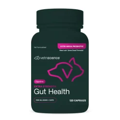 VetriScience Extra Strength Gut Health Vetri Mega Probiotic Capsules for Dogs & Cats