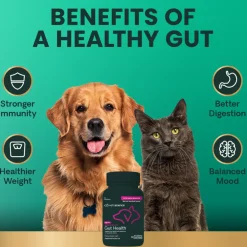 VetriScience Extra Strength Gut Health Vetri Mega Probiotic Capsules for Dogs & Cats
