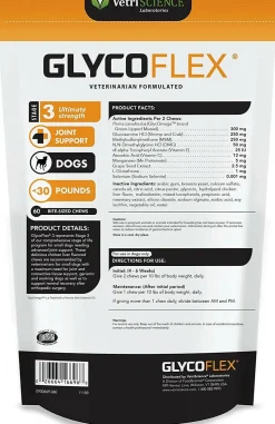 VetriScience GlycoFlex 3 Joint Supplement for Small Dogs (60 soft chews)