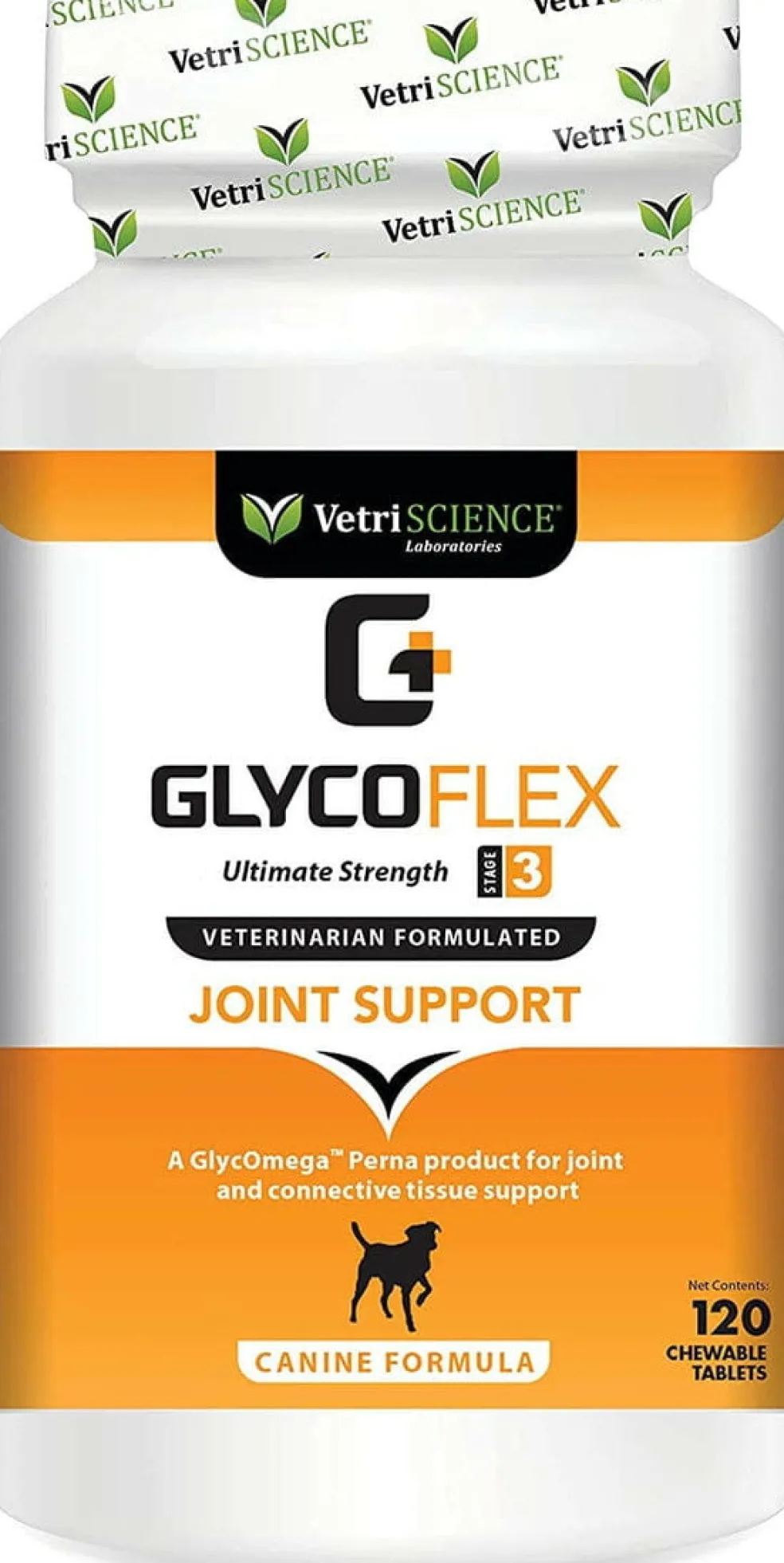 VetriScience GlycoFlex Stage 3 Joint Supplement for Dogs (120 chewable tablets)