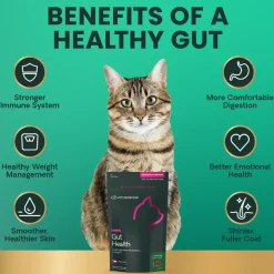 VetriScience Gut Healthy Probiotic Everyday Supplement for Cats (60 chews)