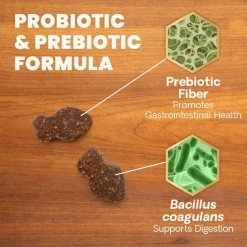 VetriScience Gut Healthy Probiotic Everyday Supplement for Cats (60 chews)