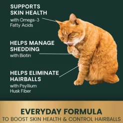 VetriScience Hairball Control Chews for Cats (60 Soft Chews)