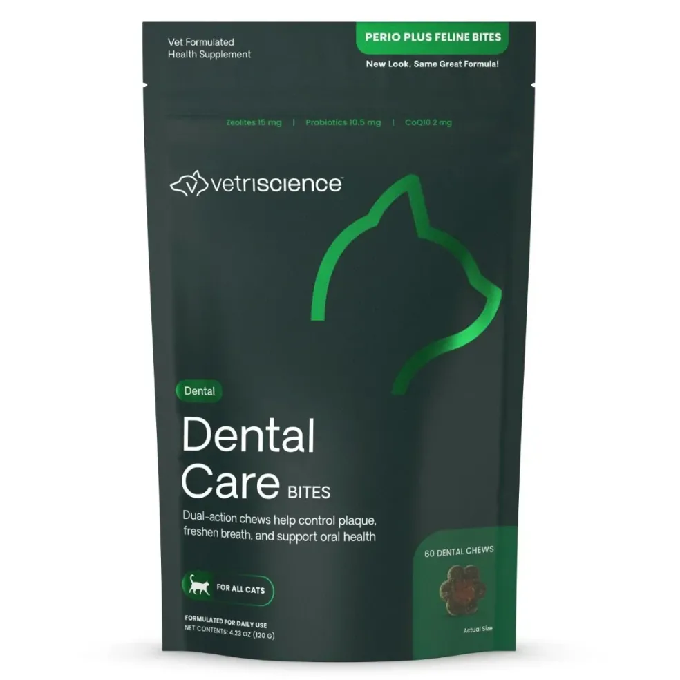 VetriScience Perio Plus Feline Dental Bites (60 count)