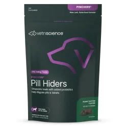 VetriScience Pinchers Pill Hiding Treats for Dogs, Peanut Butter (45 ct)