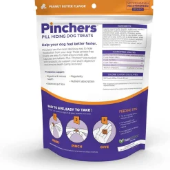 VetriScience Pinchers Pill Hiding Treats for Dogs, Peanut Butter (45 ct)