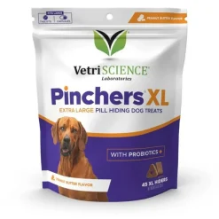 VetriScience Pinchers X-Large Pill Hiding Treats For Dogs, Peanut Butter Flavor
