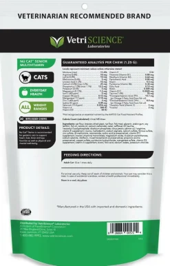 VetriScience Seninior 27+ Active Health NuCat Senior Multivitamin for Cats (30 soft chews)