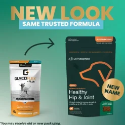 VetriScience Ultimate Strength Healthy Hip & Joint GlycoFlex Plus Soft Chews for Dogs, Duck Flavor