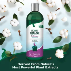 Vet's Best Flea and Tick Shampoo for Cats (12 oz)