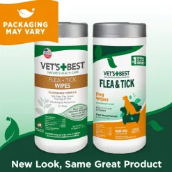 Vet's Best Flea and Tick Wipes for Dogs (50 ct)