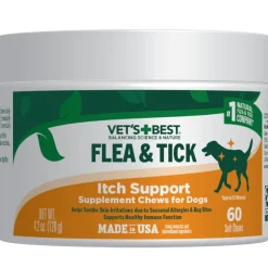 Vet's Best Flea & Tick Itch Support Supplement for Dogs (60 soft chews)