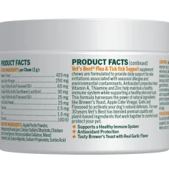 Vet's Best Flea & Tick Itch Support Supplement for Dogs (60 soft chews)