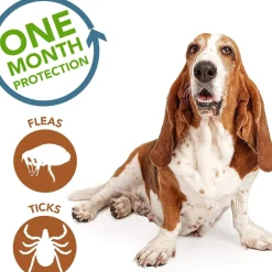 Vet's Best Flea & Tick Spot Treatment for Medium Dogs 16-40 lbs (4 doses)
