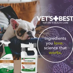 Vet's Best Flea & Tick Spot Treatment for Medium Dogs 16-40 lbs (4 doses)