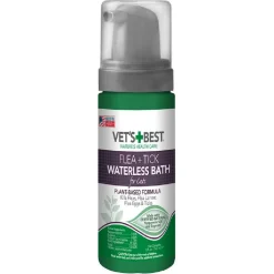 Vet's Best Flea + Tick Waterless Bath for Cats (5 oz)