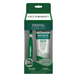 Vet’s Best Toothbrush and Enzymatic Toothpaste Set For Dogs