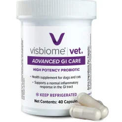 Visbiome Vet High Potency Probiotic Capsules for Pets, 40-count