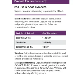 Visbiome Vet High Potency Probiotic Capsules for Pets, 40-count
