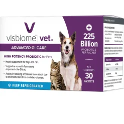 Visbiome Vet High Potency Probiotic Packets for Dogs & Cats, 30-count