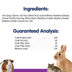 Vitakraft Bursts Wild Berry Flavor Nibble Treat for Rabbits, Guinea Pigs & Hamsters, 1.76-oz