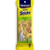 Vitakraft Crunch Sticks Kiwi & Lemon Flavor Treats for Cockatiels, 2 Sitcks