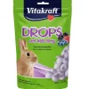 Vitakraft Drops with Wild Berry Treats for Rabbits, 5.3-oz
