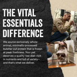 Vital Essentials Freeze-Dried Raw Protein Mix-In Ground Topper for Dogs