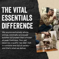 Vital Essentials Freeze-Dried Raw Protein Mix-In Ground Topper for Dogs