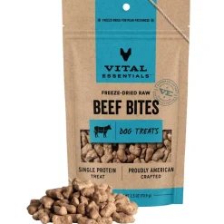 Vital Essentials Freeze-Dried Beef Bites Treats for Dogs