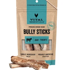 Vital Essentials Freeze-Dried Bully Sticks Dog Treats, 1.4-oz