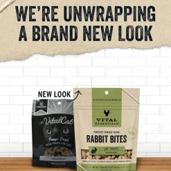 Vital Essentials Freeze-Dried Raw Rabbit Bites Treats For Cats (0.9 oz)