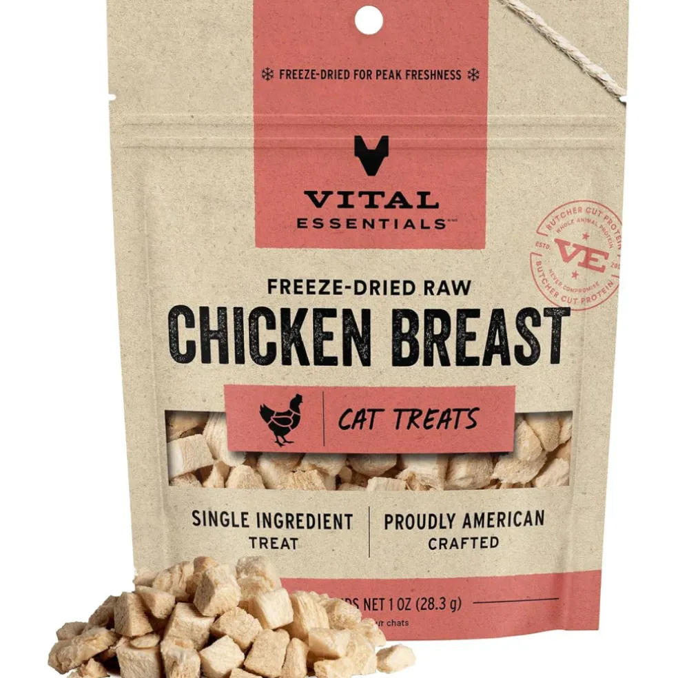 Vital Essentials Freeze-Dried Raw Chicken Breast Treats For Cats