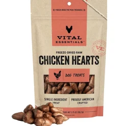 Vital Essentials Freeze-Dried Raw Chicken Hearts Treats For Dogs